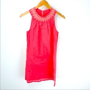 ❤️GAP FACTORY Coral Embroidered Tank Dress